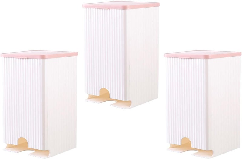 3 Pieces Menstrual Pad Storage Box Organizer Tampon Holder Waterproof Dustproof Canister Suitable for Public Restroom Home - Image 1