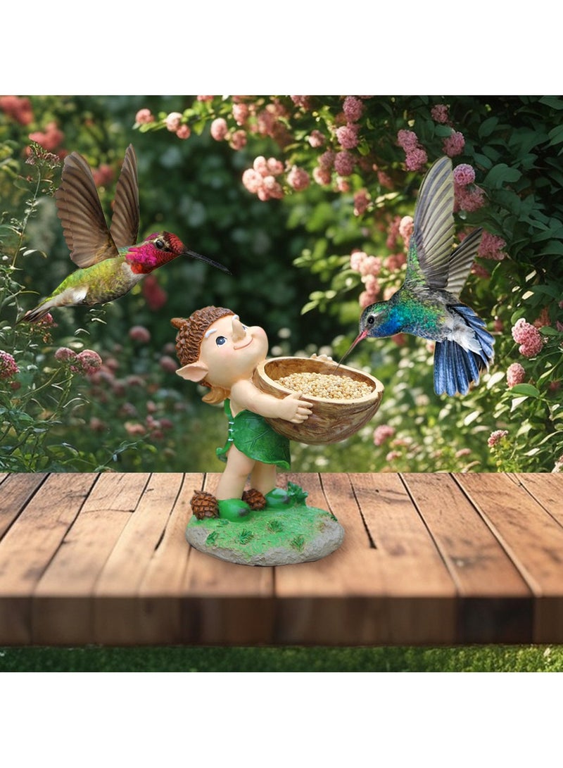 عام زخارف الفناء الراتجية للفناء الخارجي: قنوات نباتية لغنوم الجوز في الفناء الخارجي والحدائق والفناء الداخلي النوردي. هذه الزخارف المصنوعة من الراتج تقدم طابعًا ريفيًا جميلًا لمنازلكم. - Image 1