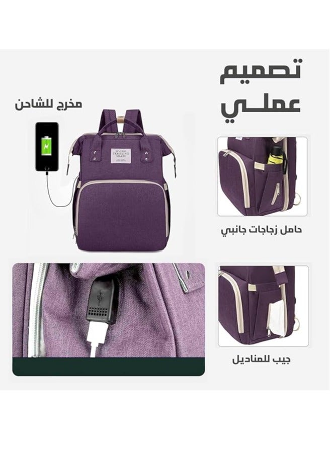 diaper bag with bed diaper bag backpack travel baby bed Large Capacity Maternity Bag - Waterproof Baby Bed, Diaper Changing Backpack, and Baby Care Handbag in One  - Image 5