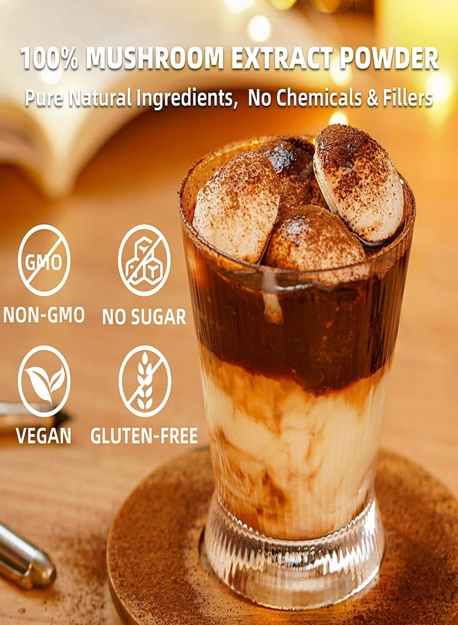 Teatree Mushroom Coffee, 10 Mushrooms (Lion's Mane, Reishi, Chaga, Cordyceps, Turkey Tail & Other) Mix with Arabica Instant, Energy, Focus, and Immune Boosting Coffee - Image 3