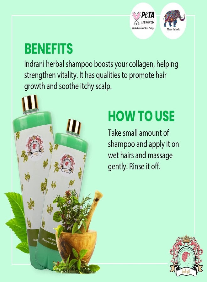 Indrani Cosmetics Herbal Shampoo With Conditioner. 1 L - Image 5