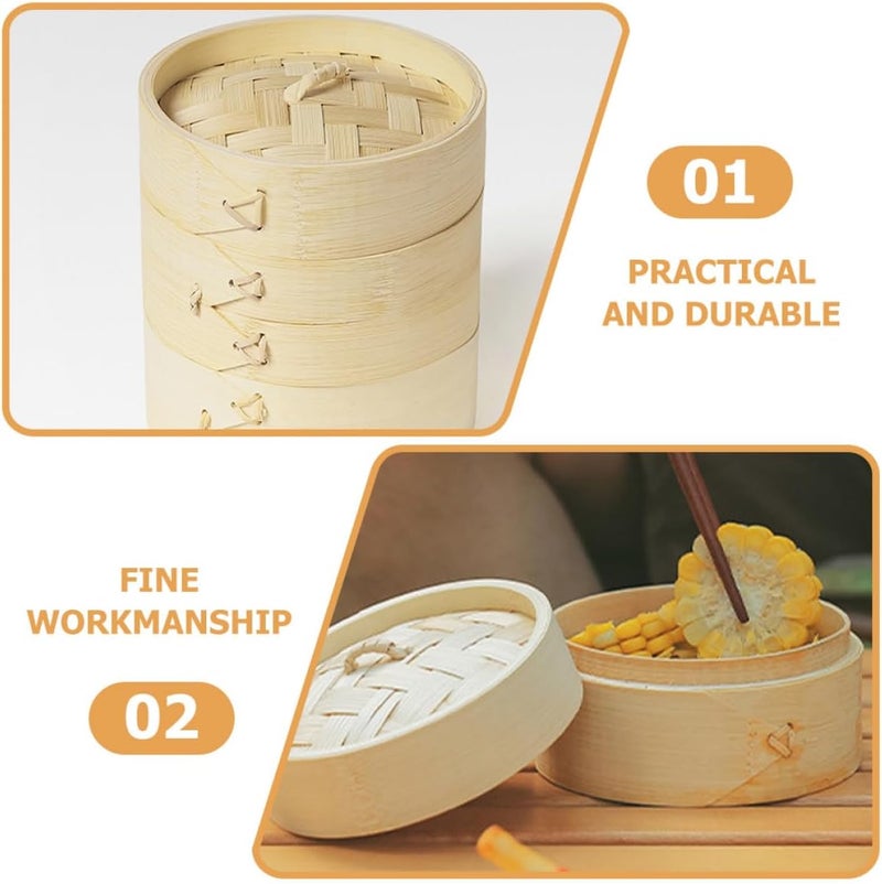 Steamer Basket Large Dumpling Steamer for Dim Sum and Bao Buns for Outdoor Camping and Asian Cooking - Image 3