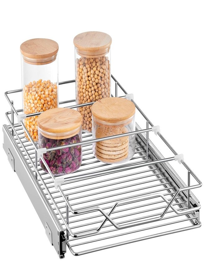 FOHERE Pull Out Cabinet Organizer 11.6" x 21", Slide Out Cabinet Organizer for Kitchen Organizers and Storage, Slide Out Drawers for Kitchen Cabinets - Image 1