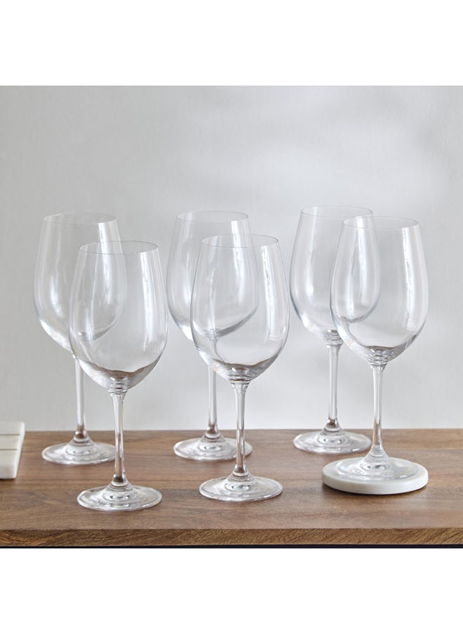 Home Box Aqua 6-Piece Crystal Stemware Glass Set 650 ml  - Image 1