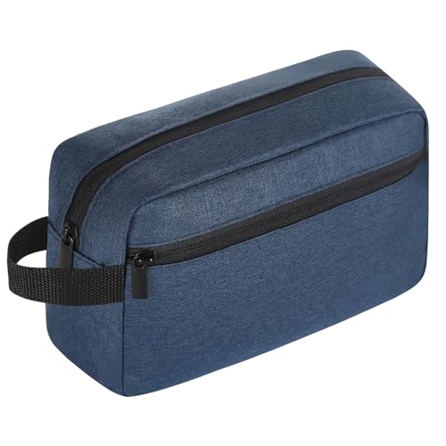 Icramsy Travel Toiletry bag Toiletry bag for women men Hanging Cosmetic bag Travel accessories for Women Men (Navy blue) - Image 1