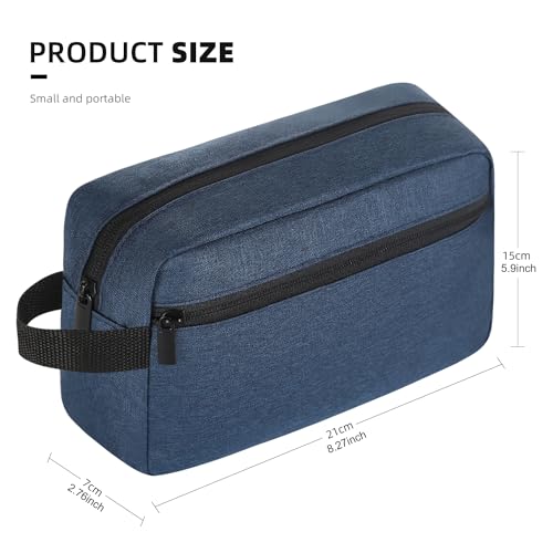 Icramsy Travel Toiletry bag Toiletry bag for women men Hanging Cosmetic bag Travel accessories for Women Men (Navy blue) - Image 2