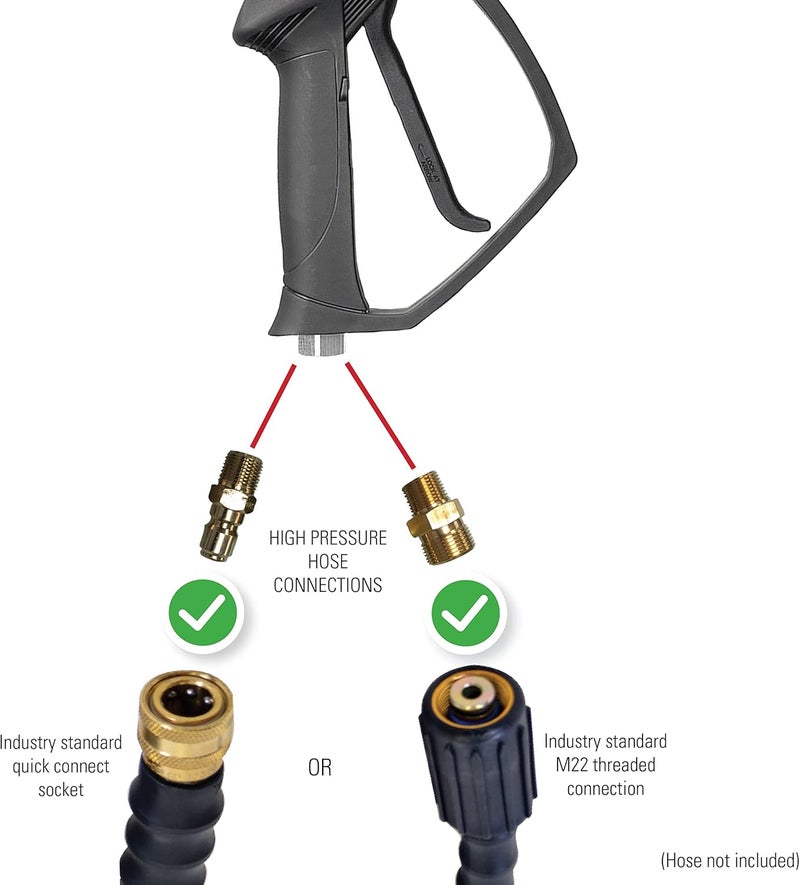 Simpson Cleaning 80178 Universal Hot Water Gun with M22 and QC Adaptors, Rated Up to 5075 PSI, Plain - Image 4