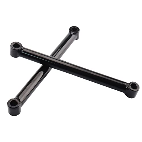 AIRCMT 4'' Lowering Link Kit Compatible With Harley-Davidson Sportster 883 1200 + Dyna Motorcycle 10'' Length Rigid Hardtail Struts (Gloss Black) - Image 4