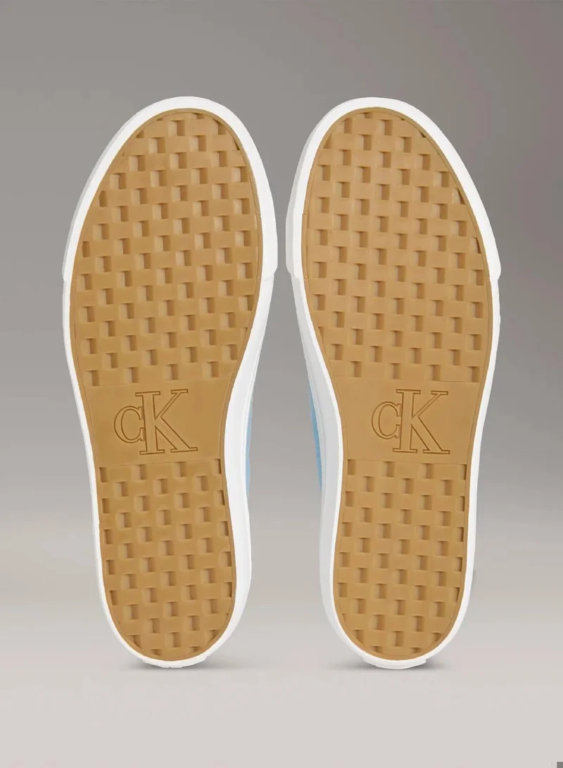 Calvin Klein Jeans Cool Blue/Wild Green Canvas Platform Trainers for Women | Best Price UAE