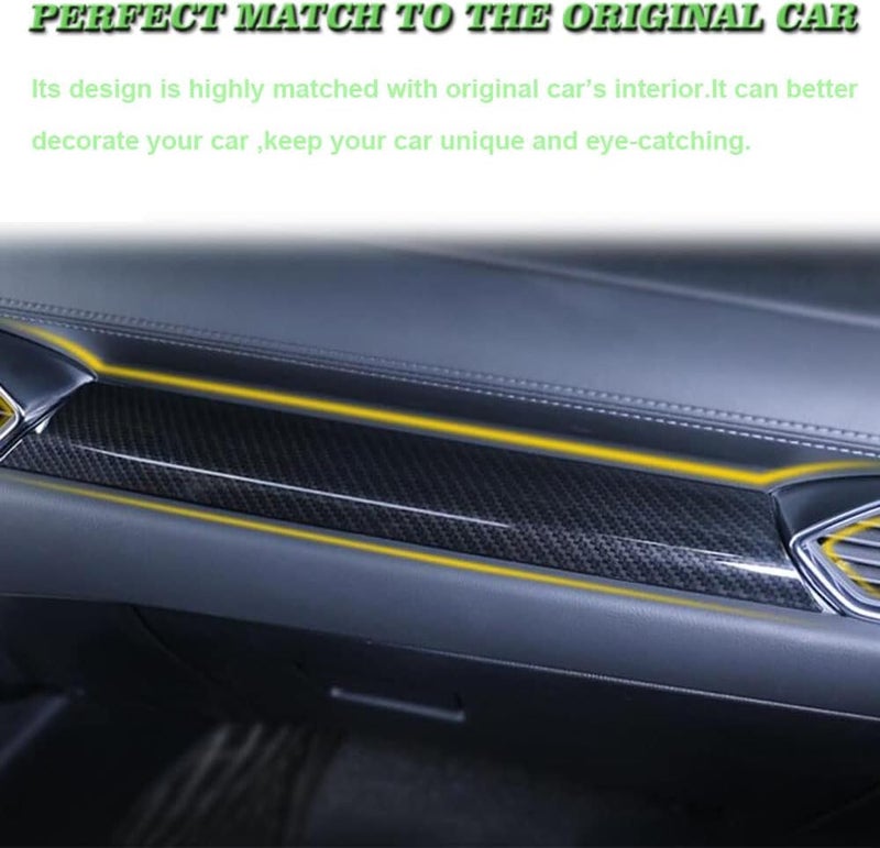 BOYOUS 3PCS ABS Carbon Fiber Center Console Dash Board Panel Trim for Mazda CX-5 (2017-2022) - Image 3