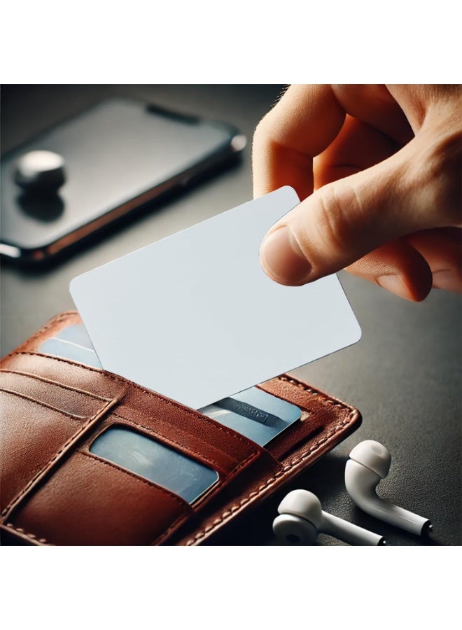 فيرست برو بطاقات أعمال معدنية بتقنية NFC عبوتان – من الفولاذ المقاوم للصدأ الفاخر، شريحة NTAG216 مخفية، مجموعة بطاقات رقمية للاتصال - Image 5