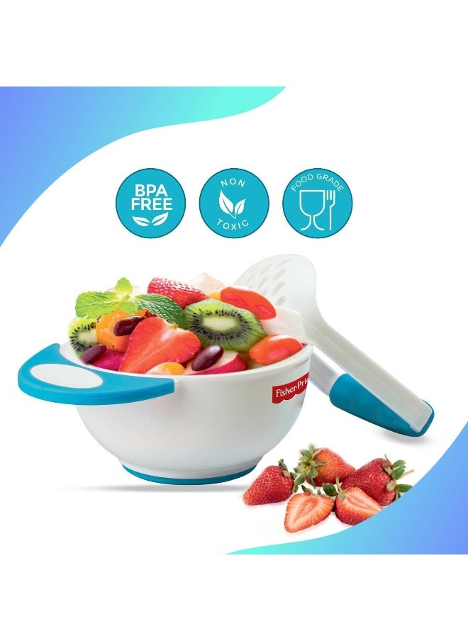 Fisher-Price Baby Food Mash and Serve Bowl Set - Blue