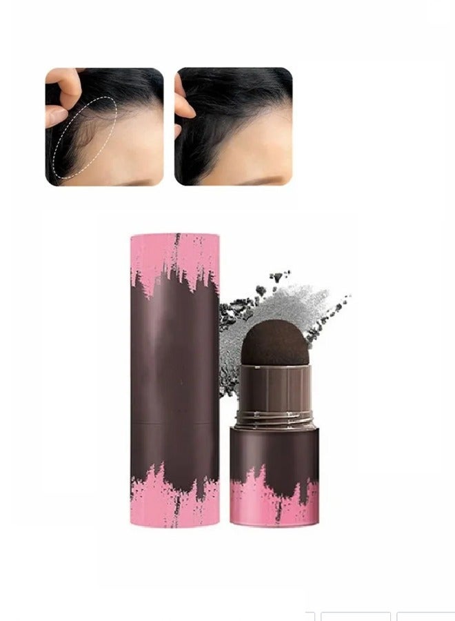 Heyxi Mist Conccaler Hairline Repair Stick, Natural Black Shade Hairline Powder,Shadow Sponge Pen Waterproof Hair Root Concealer For Thinning Hair Root Touch-Up (01#) - Image 1