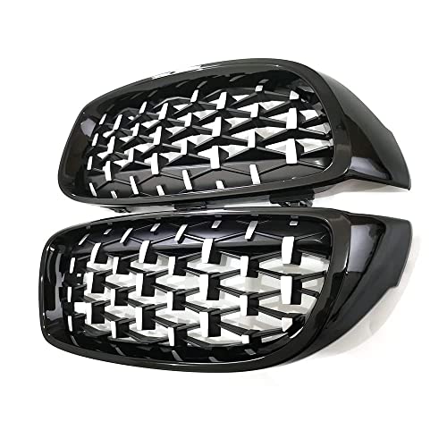 SNA Chrome Diamond F32 Kidney Grill for BMW 4 Series F32 F33 F36 (2014-2019) F82 F83 M4 F80 M3 (2015-2019) (ABS Front Grille, 2-pc Set)1 - Image 4