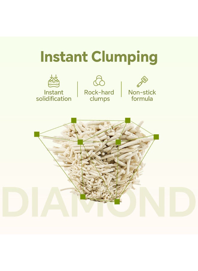 Mixed Cat Litter, Anti-Odor Clumping Cat Litter Pellets, Low Dust Super Absorbent Litter, Plant Degradable, Low Tracking (Mixed Cat Litter (2.5kg))
