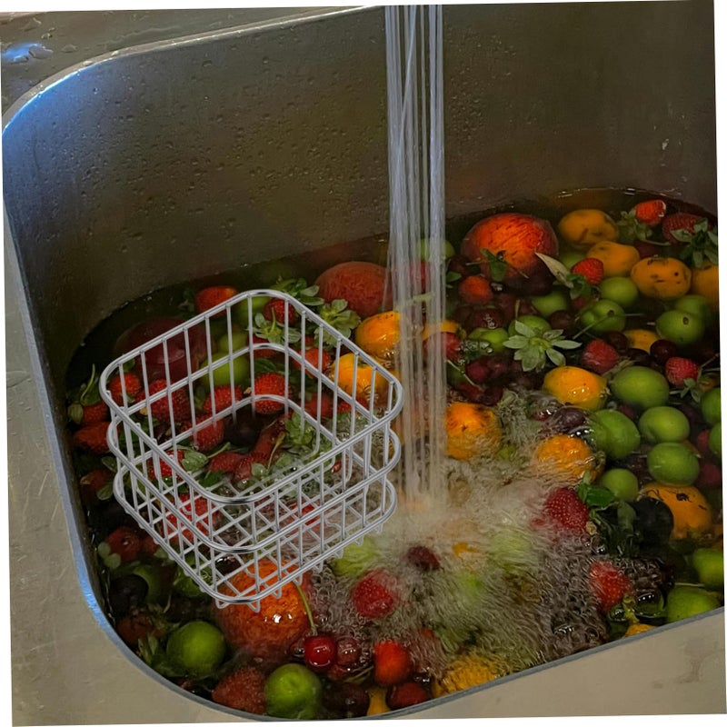 Stainless Steel Kitchen Drain Basket Strainer For Washing Vegetables Fruits - Image 5