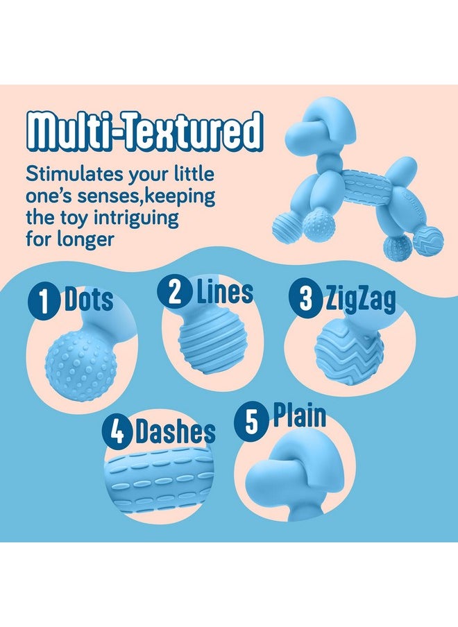 SplashEZ - Baby Teether 100% Silicone Baby Teething Toys | Teethers For Babies 3-6 Months, 6-12 Months, Infant, Newborns 0+ Bpa-Free, Certified Safe Teething Pacifier Textures For Baby Teething Relief - Image 1
