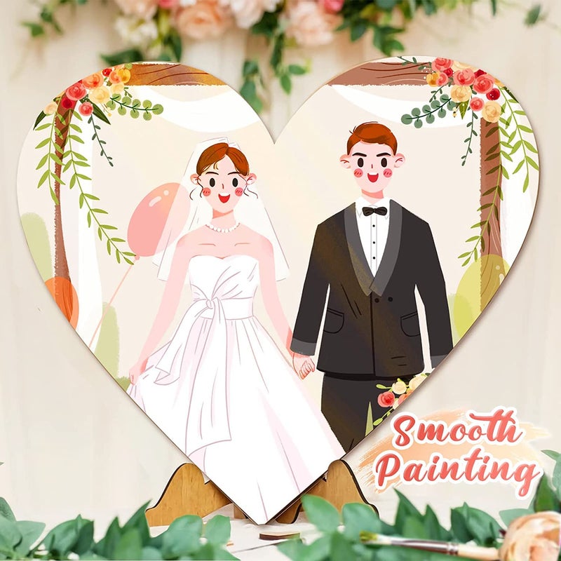 Eduway لوح MDF على شكل قلب Eduway® A2 للفنون الحرفية - 10x10 بوصة، سمك 4 مم، عبوة من 8 - كرتون صنوبر فاخر للفنانين وطلاب الفنون والحرف - قطع صلبة بأحجام صغيرة وكبيرة (25x25 سم) - Image 5