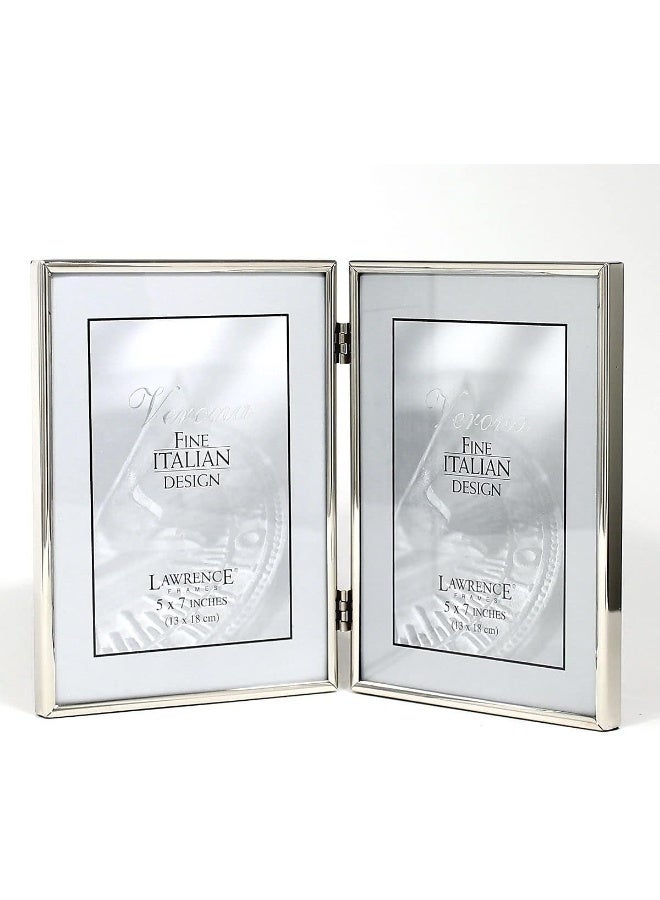 Lawrence Frames Lawrence 650057D Silver Metal 7.1-Inch x 10.3-Inch Picture Frame - Image 2