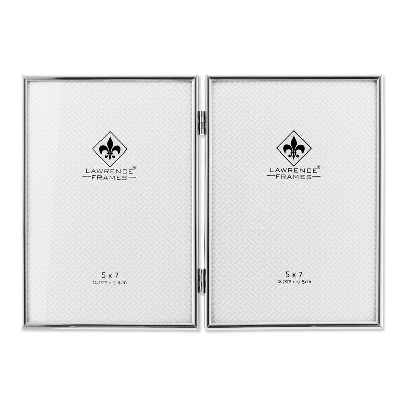 Lawrence Frames Lawrence 650057D Silver Metal 7.1-Inch x 10.3-Inch Picture Frame - Image 1