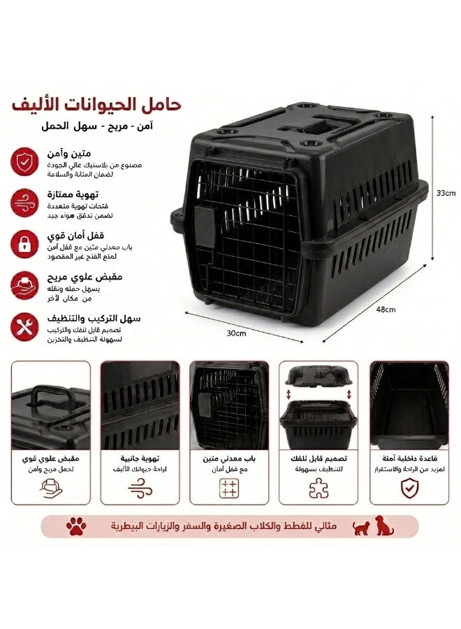 Travel box for cats and small dogs – lightweight, breathable, comfortable, aviation approved – ideal for transport, picnics, and flights - Image 2