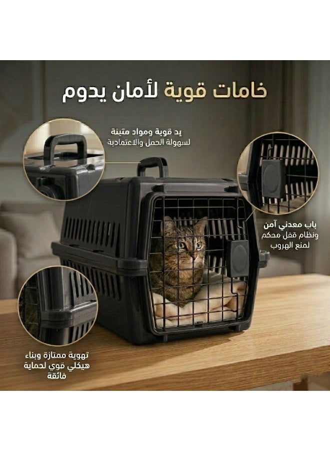 Travel box for cats and small dogs – lightweight, breathable, comfortable, aviation approved – ideal for transport, picnics, and flights - Image 3
