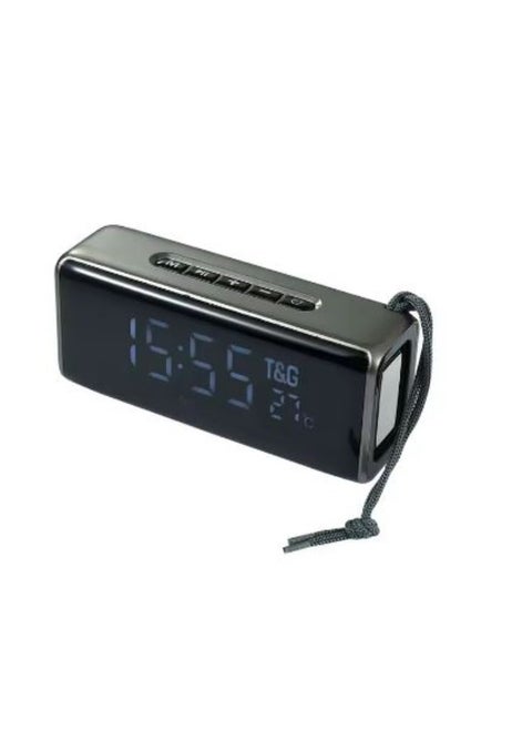 174 TWS Mirror Bluetooth Speaker, Support Alarm Clock, Time & Temperature Display, Micro SD Card, FM, MP3 - Silver