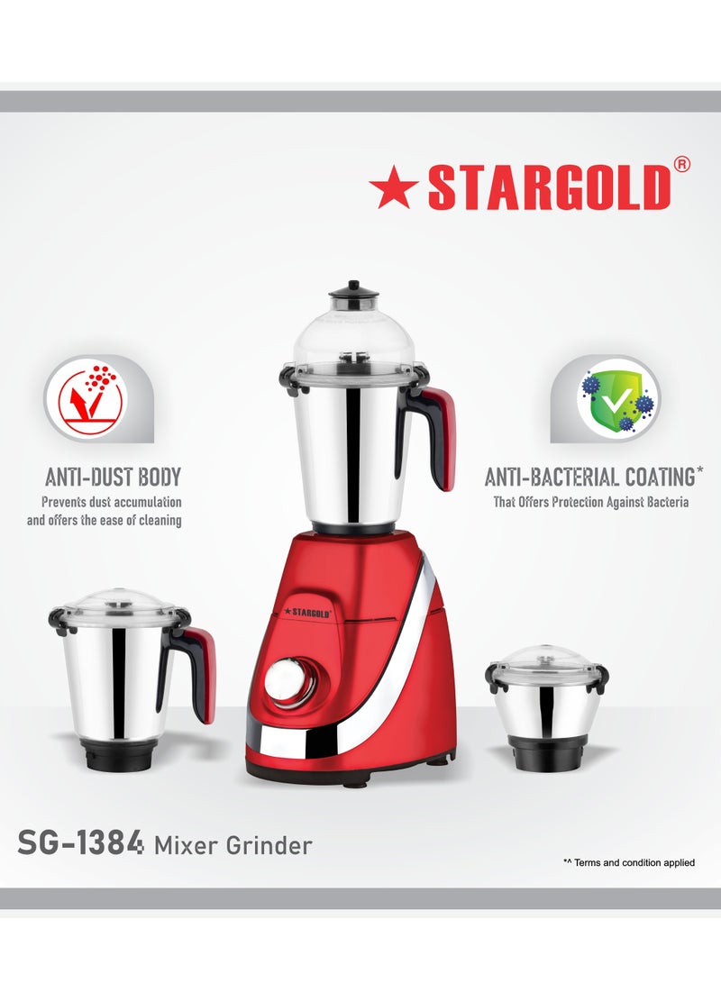 ستارجولد مطحنة خلاط 3 في 1 مع محرك قوي من الفولاذ المقاوم للصدأ بقوة 850 واط - Image 5