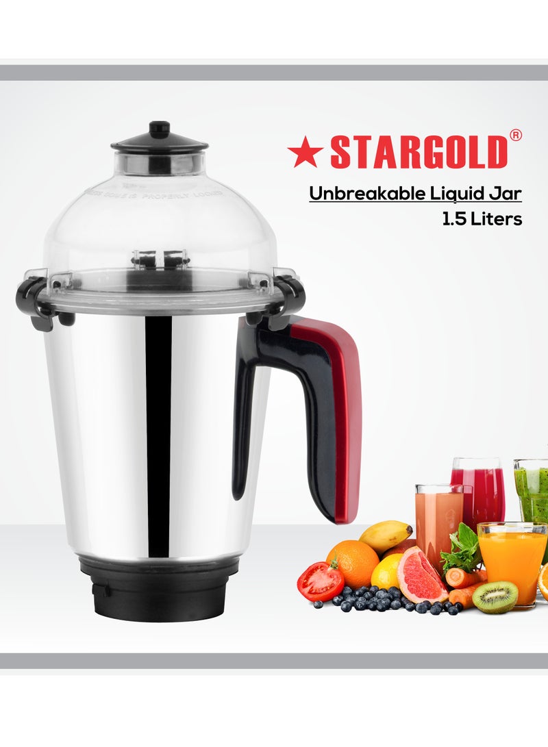 ستارجولد مطحنة خلاط 3 في 1 مع محرك قوي من الفولاذ المقاوم للصدأ بقوة 850 واط - Image 2