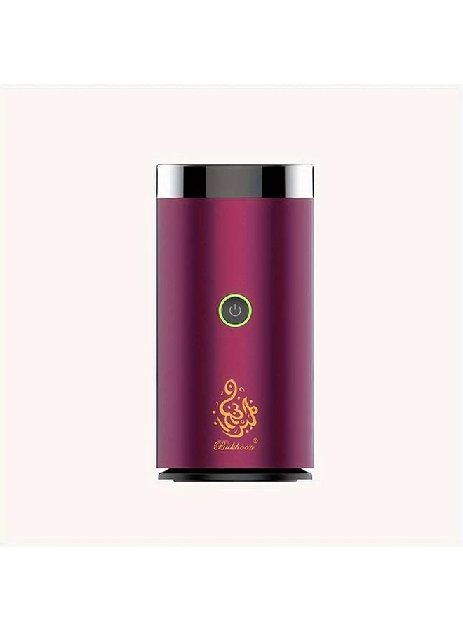 Crimson Portable Rechargeable Electric Incense Burner Holder Censer Mubkhar Gift Set - Image 1