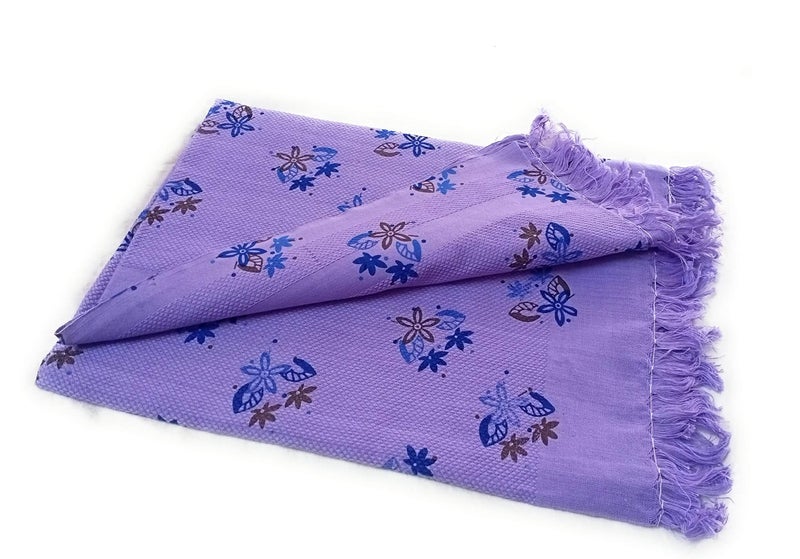 Cotton Colors Floral Printed Soft Cotton Bath Towels, Soft Multi Colored Towels,Long Bath Towels Size - 60X30 (Set of 2)_YA22  - Image 2