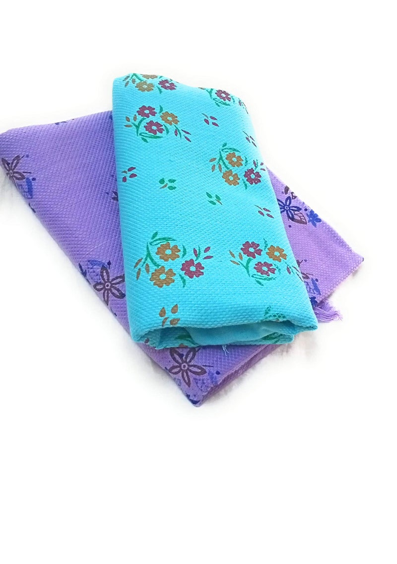 Cotton Colors Floral Printed Soft Cotton Bath Towels, Soft Multi Colored Towels,Long Bath Towels Size - 60X30 (Set of 2)_YA22  - Image 1