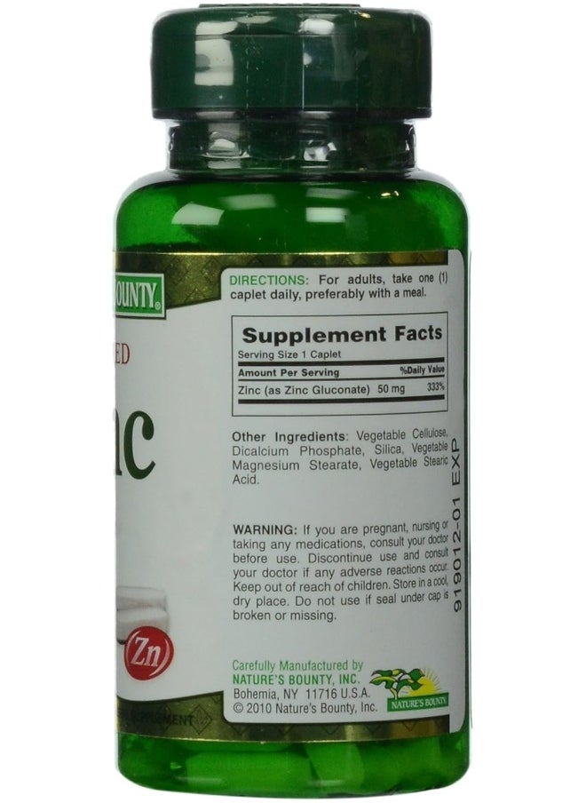 NATURE'S BOUNTY Zinc 50Mg Tablets 100 Tablets  - Image 2
