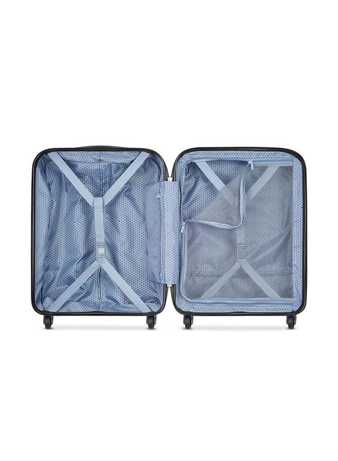 DELSEY حقيبة ترويجية صلبة بأربع عجلات مزدوجة من لاغوس 3 قطع مجموعة أمتعة بحجم 22/26/30 بوصة باللون الأزرق الداكن - Image 4