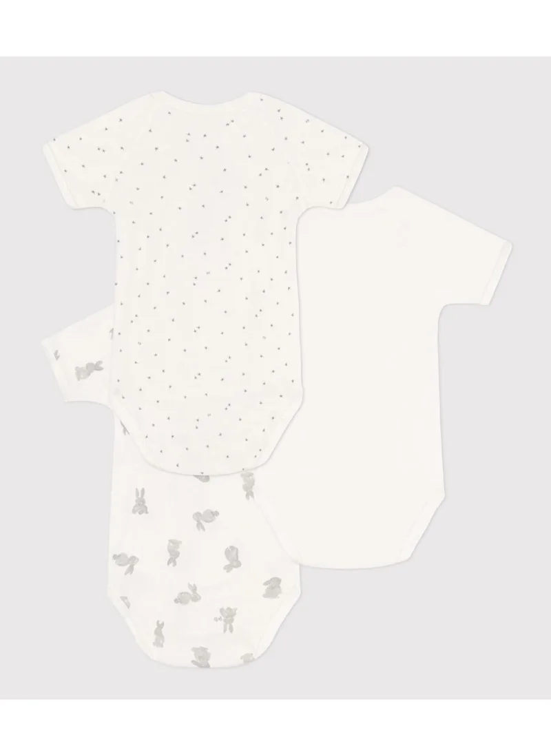 بيتي باتو Wrapover short-sleeved rabbit themed bodysuits - Pack of 3