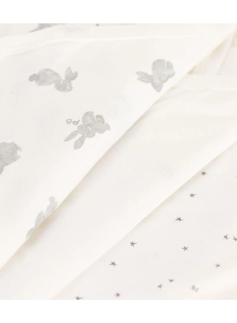 بيتي باتو Wrapover short-sleeved rabbit themed bodysuits - Pack of 3