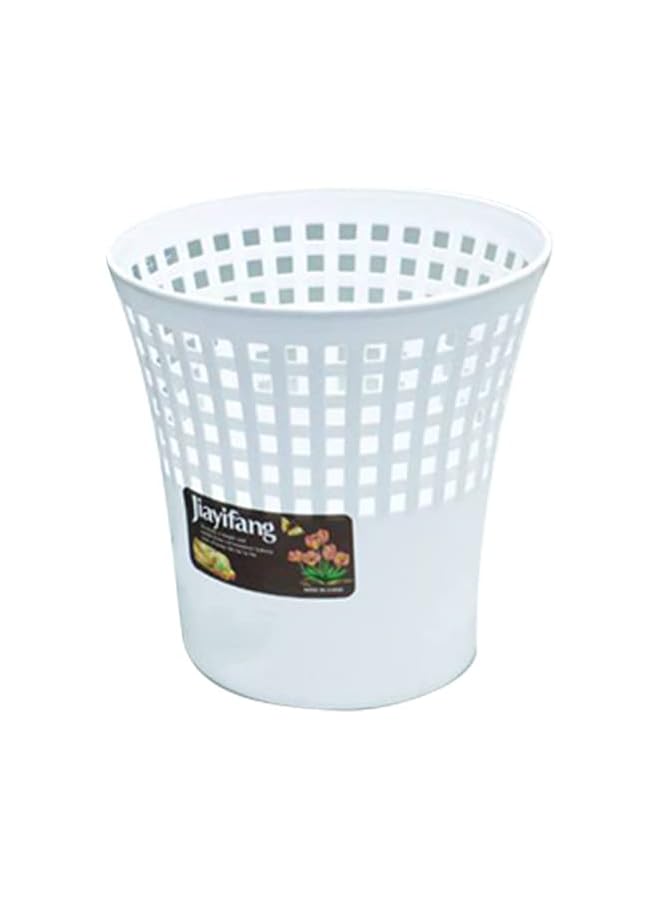 Plastic Paper Basket Large White