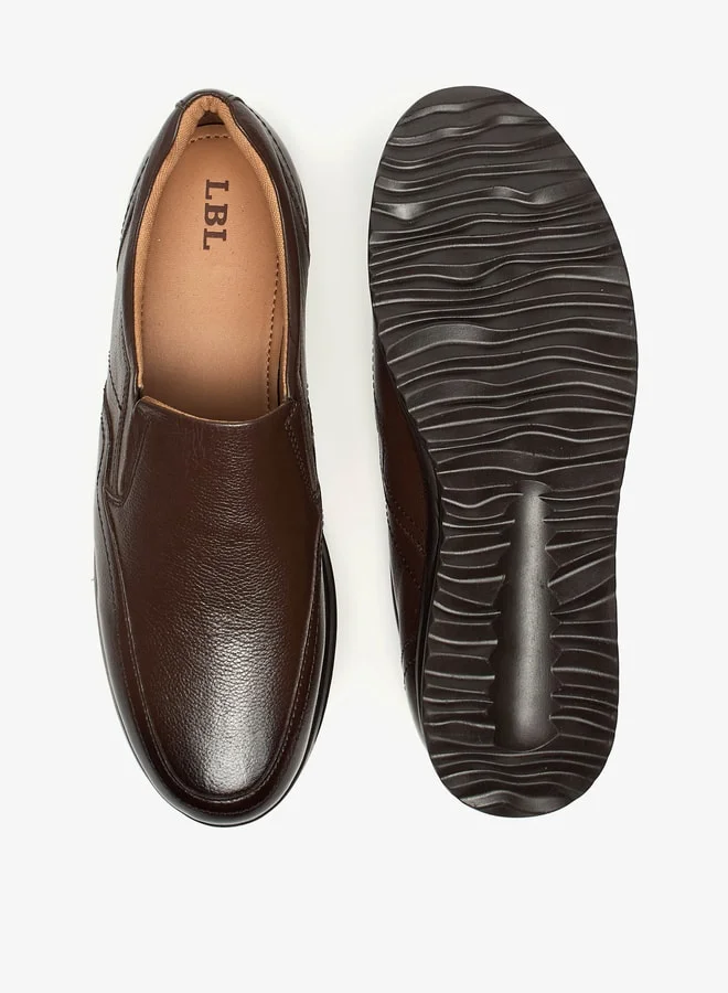 ال بي ال من شو اكسبرس Men Textured Slip-On Loafers