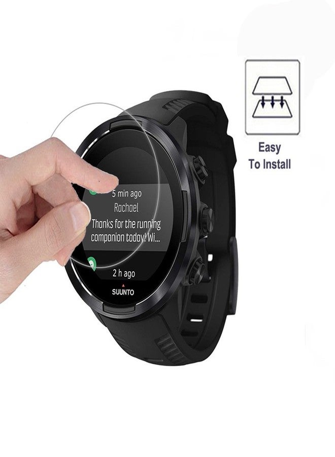 UPONEW For Watch SUUNTO 9 Tempered Glass Screen Protector - [2 PACK] Full Coverage HD Clear Anti-Bubble Anti-Scratch for Clear Film Tempered Glass Screen Protector for Watch SUUNTO 9 - Image 4