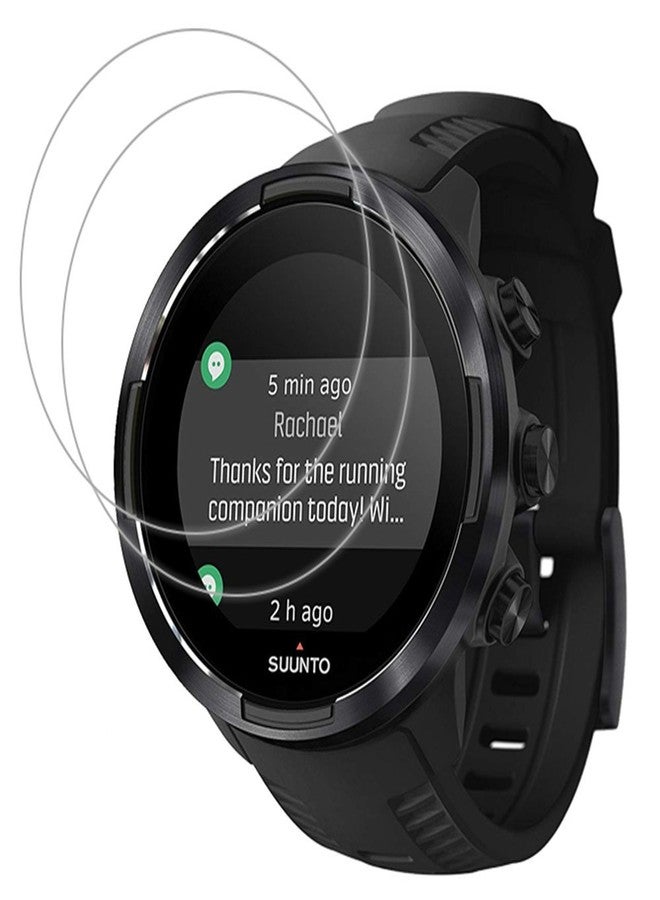 UPONEW For Watch SUUNTO 9 Tempered Glass Screen Protector - [2 PACK] Full Coverage HD Clear Anti-Bubble Anti-Scratch for Clear Film Tempered Glass Screen Protector for Watch SUUNTO 9 - Image 1
