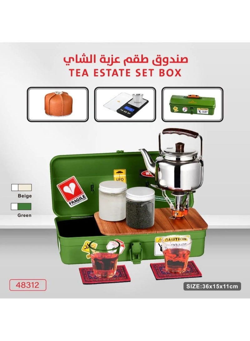 CAMPING FAMILY Multicolored Tea Estate Set Box - Image 2