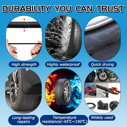 Vigorder Rubber Cement Glue for Car & Motorcycle Sidewall Fix, Strong Bonding & Waterproof (Black) - Image 4