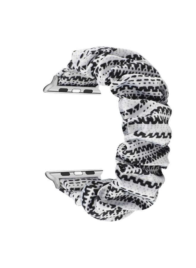 Replacement Strap Fabric Hair Ring Watch Band For Apple Watch Series 987 41mm / SE 3SE 26SE54 40mm / 321 38mm 8 