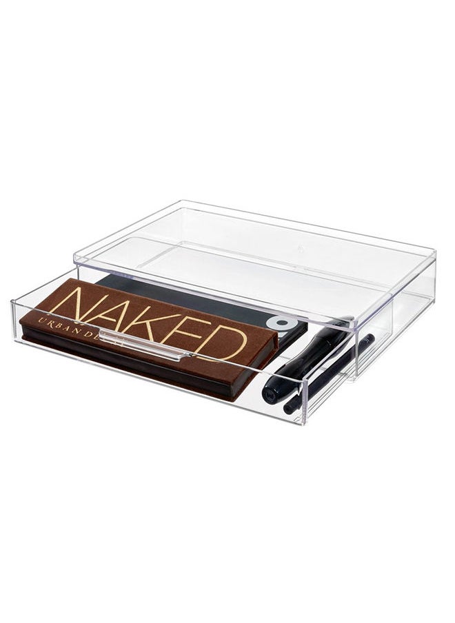 The Home Edit All Purpose Large Drawer Shallow 7 X 10.5 X 2 Inch Clear  - Image 4