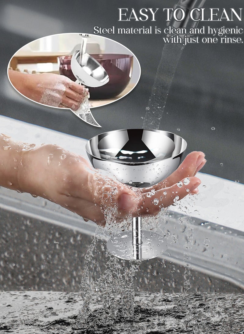 2pcs Stainless Steel Dessert Cup, Dessert Bowl, Ice Cream Cup, Pudding Cup, Custard Bowl - Image 2