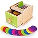 Richtim Montessori Toys for 13 Year Old Color Sorting Wooden Drawer Box Toy for Toddlers Object Permanence and Fine Motor Sensory Toy 1218 Months Busy Board Matching Game for Baby Boys and Girls Gifts - Image 3