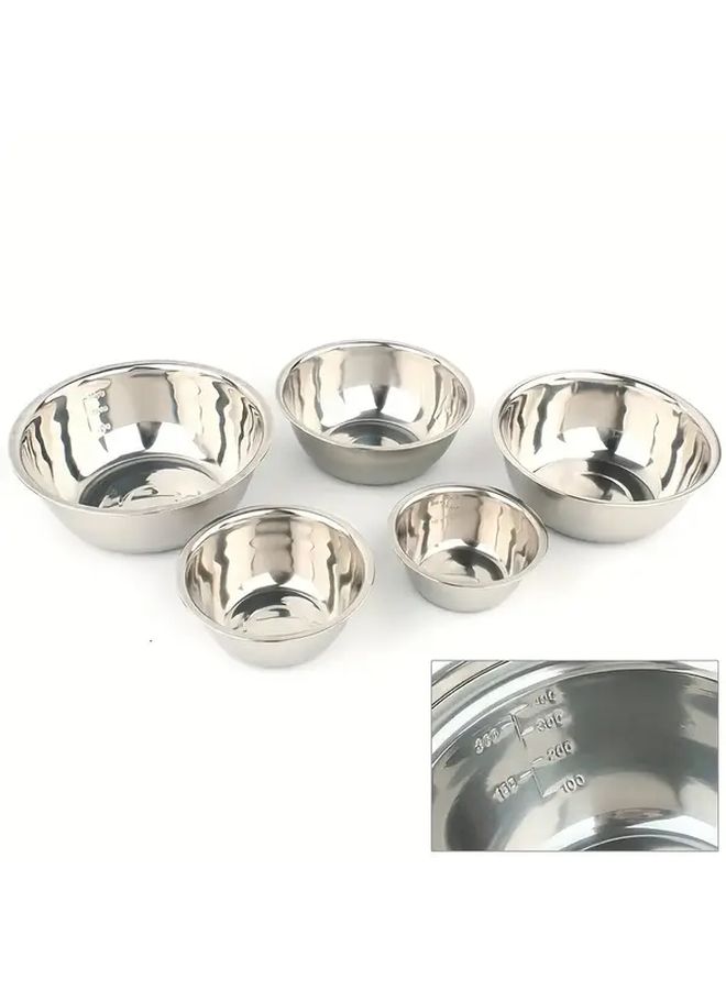 Ultra Small Stainless Steel Mixing Bowl With Measurements For Baking And Cooking - Image 3