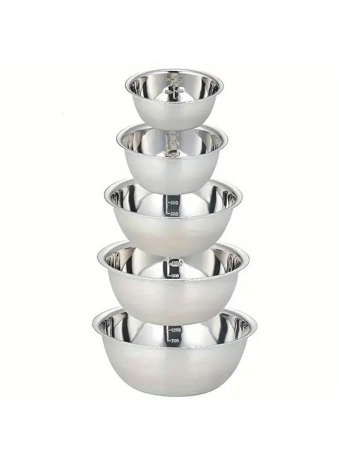 Ultra Small Stainless Steel Mixing Bowl With Measurements For Baking And Cooking - Image 2