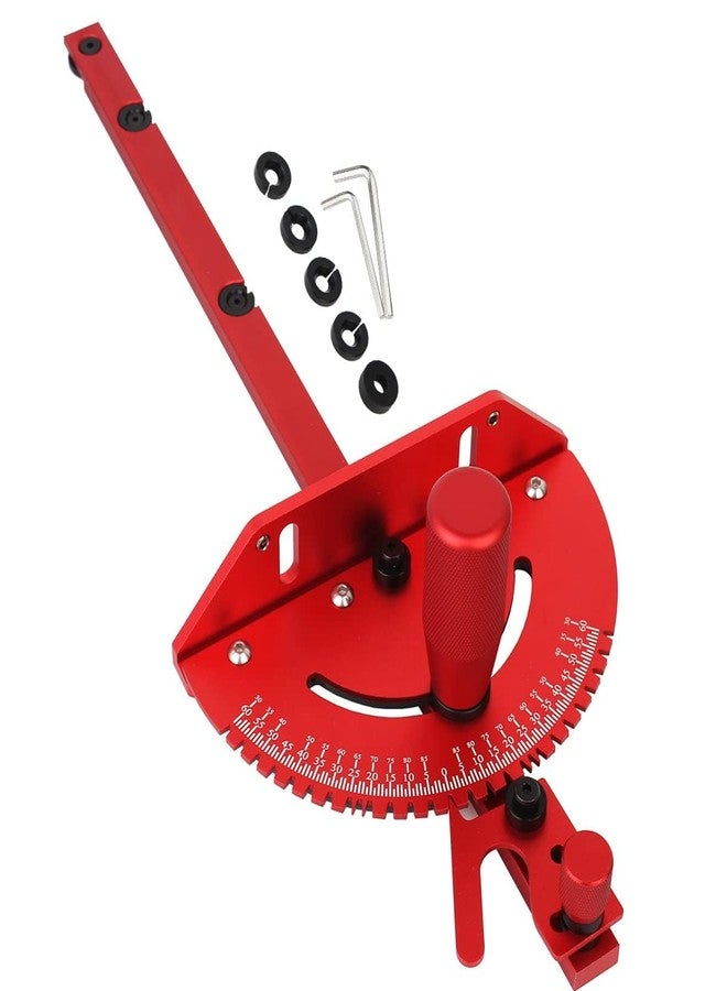 JCFANTS Table Saw Miter Gauge Works w/Table Saws, Router Table, Band Saw (Red) - Image 1
