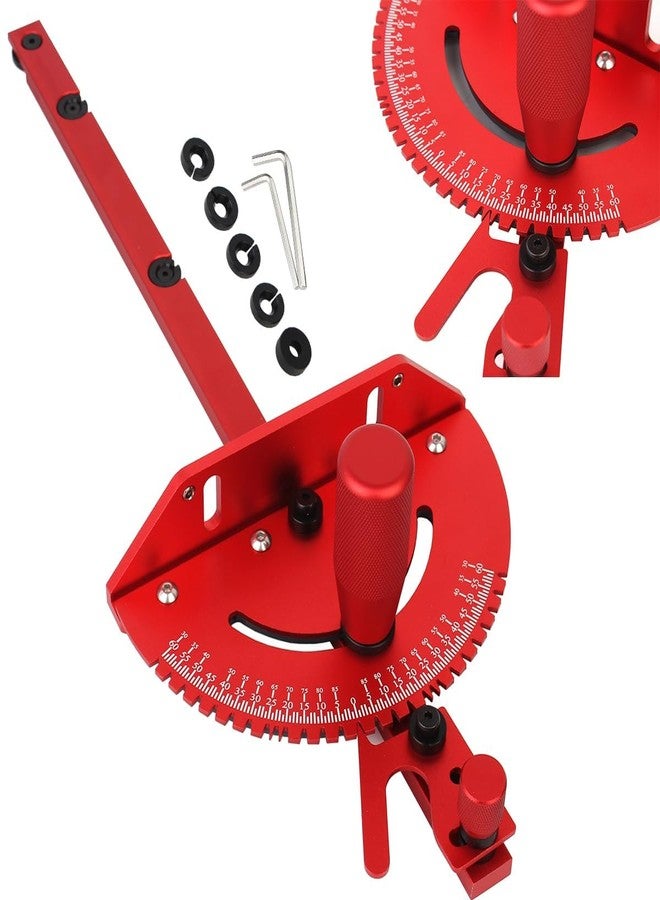 JCFANTS Table Saw Miter Gauge Works w/Table Saws, Router Table, Band Saw (Red) - Image 3